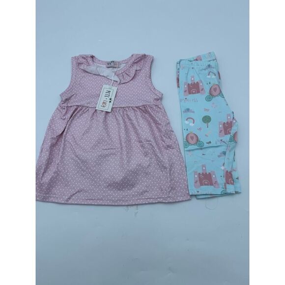 Pete + Lucy Infant Princess Carriage Capri Set Size 12-18 Months Multicolor NWT - Picture 1 of 5